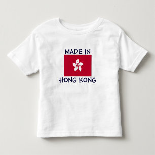 Camiseta Infantil Feito em Hong Kong