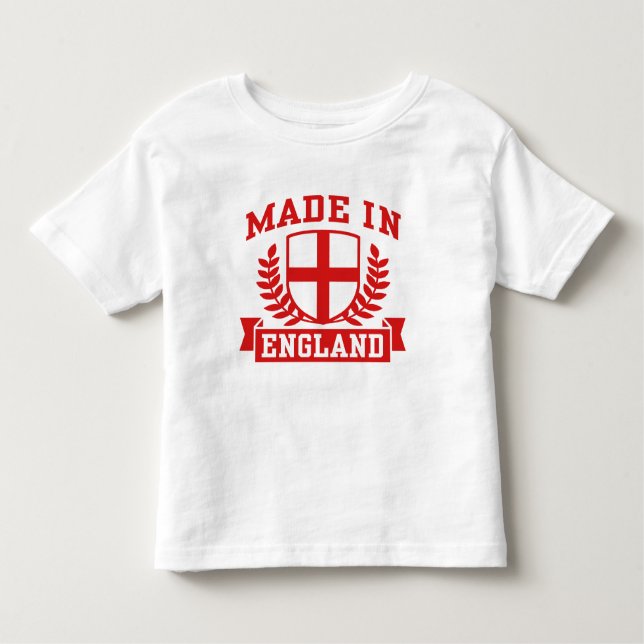 Camiseta Infantil Feito Na Inglaterra (Frente)