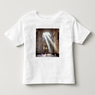 Camiseta Infantil Feixes de luz solar derramam-se pelas janelas