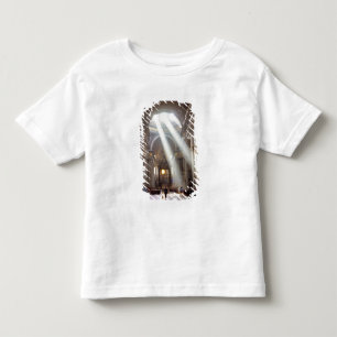 Camiseta Infantil Feixes de luz solar derramam-se pelas janelas