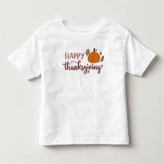 Camiseta Infantil Feliz abóbora de Ação de Graças