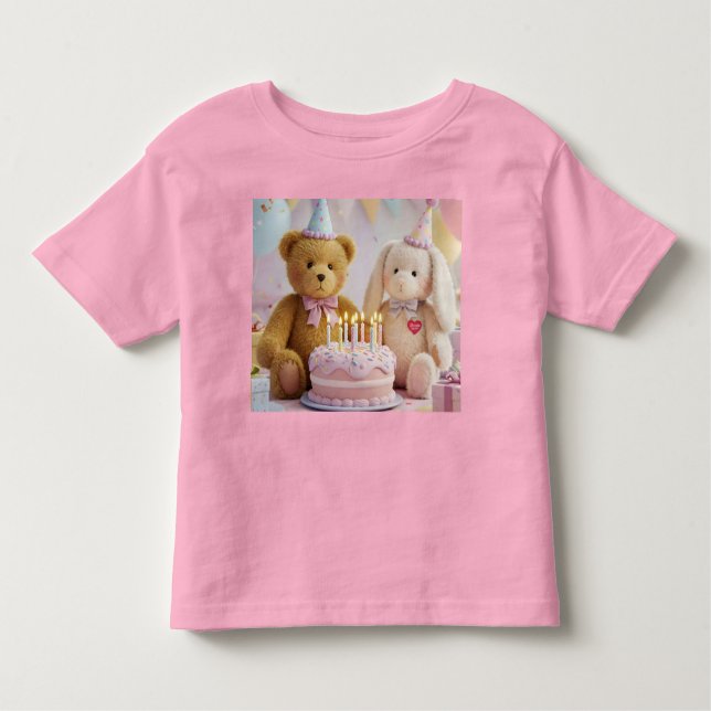 Camiseta Infantil Feliz aniversário (Frente)