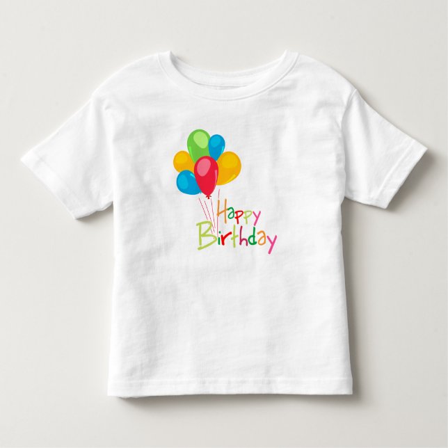 Camiseta Infantil Feliz aniversário (Frente)