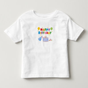 Camiseta Infantil Feliz aniversário da comemoração do urso ou do urs