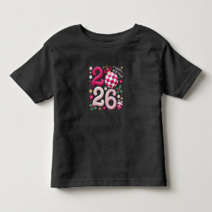 Camiseta Infantil Feliz Ano Novo 2026 Coleção Família Combinando