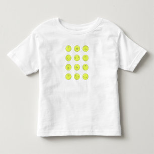 Camiseta Infantil Feliz Bolas Amarelas
