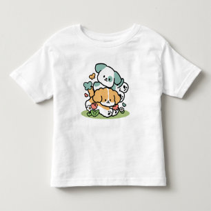 Camiseta Infantil Feliz Cachorro A Cair Em Maio - Arte Canina Kawaii