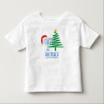 Camiseta Infantil Feliz Chrismukkah Menorah e Papais noeis Toddler S<br><div class="desc">Feliz de Chrismukkah,  design moderna,  com uma estrela de David numa árvore de Natal e um Chapéu Santa num Menorah.</div>