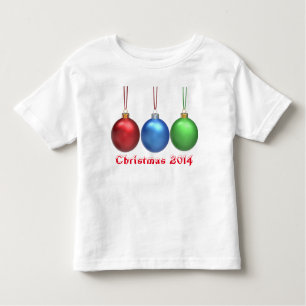 Camiseta Infantil Feliz Design de Natal, Toddler T-shirt