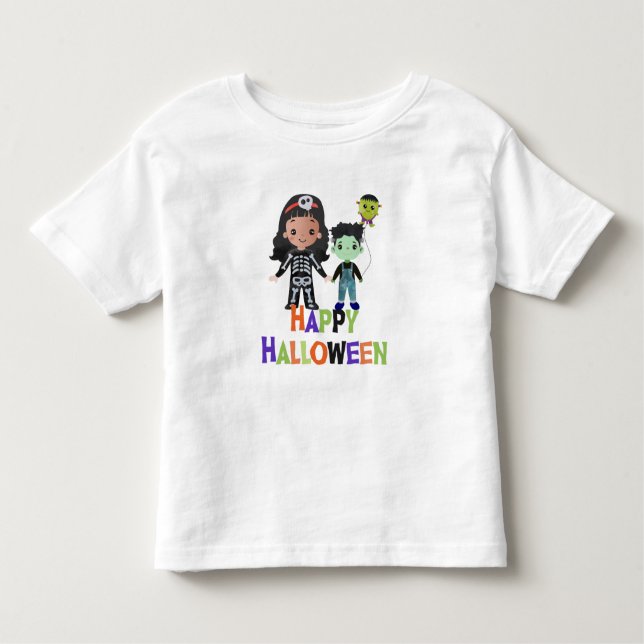 Camiseta Infantil Feliz Dia das Bruxas (Frente)