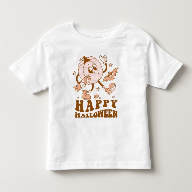 Camiseta Infantil Feliz Dia das Bruxas| Pumpkin da Bolinhas (Frente)