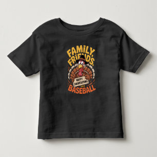 Camiseta Infantil Feliz Dia de Ação de Graças Folhas de outono