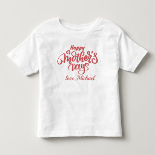 Camiseta Infantil Feliz Dia de as mães Mãe