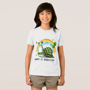 Camiseta Infantil Feliz Dia de São Patrício com Im