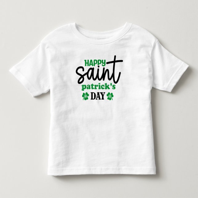 Camiseta Infantil Feliz Dia de São Patrick-59889 (Frente)