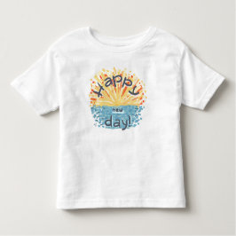 Camiseta Infantil Feliz Dia Novo!