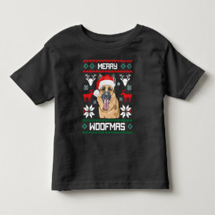 Camiseta Infantil Feliz german shepherd Woofmas Sweet Natal