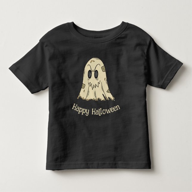 Camiseta Infantil Feliz Halloween Ghost (Frente)