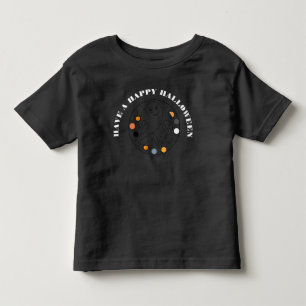 Camiseta Infantil Feliz Halloween Toddler Black