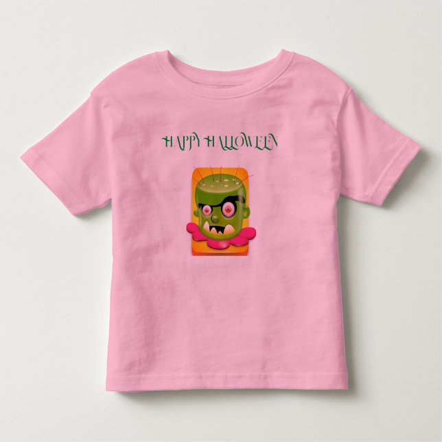 CAMISETA INFANTIL FELIZ HALLOWEEN-TODDLER FINE JERSEY (Frente)