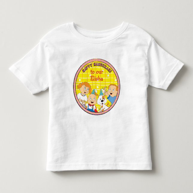 Camiseta Infantil Feliz Hanukkah (Frente)