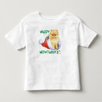 Feliz Howlidays Pomeraniana T-Shirt