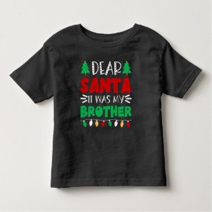 Camiseta Infantil Feliz Natal - Caros Papais noeis Era Meu Irmão