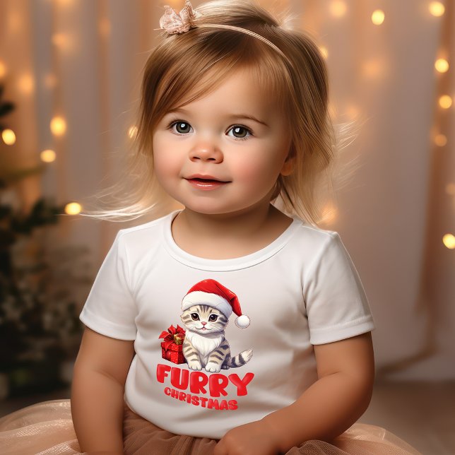 Camiseta Infantil Feliz Natal de Furto (Criador carregado)