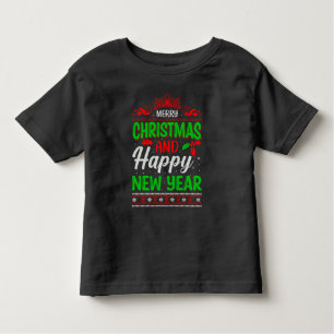 Camiseta Infantil Feliz Natal E Feliz ano novo-72965