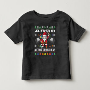 Camiseta Infantil Feliz Natal foleiro da AR da camisola do Xmas do