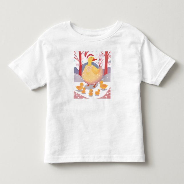 Camiseta Infantil Feliz natal ganso (Frente)