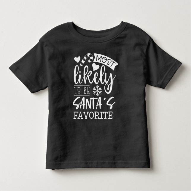 Camiseta Infantil Feliz Natal Mais Provável De Ser O Pantas Favorito (Frente)