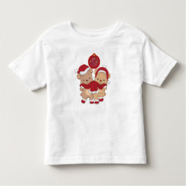 Camiseta Infantil Feliz Natal Toddler Fine Jersey T-Shirt