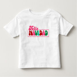 Camiseta Infantil Feliz Navidad - Cor divertida