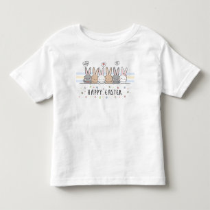 Camiseta Infantil Feliz Páscoa Coelhinhos da Páscoa Fofos