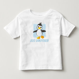 Camiseta Infantil Feliz Pinguim Grande Irmão