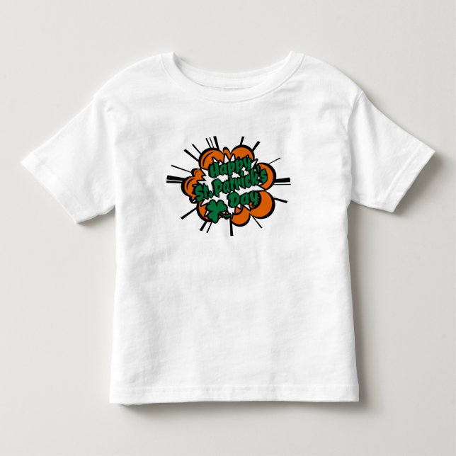 Camiseta Infantil Feliz Rua, Dia de Patrick (Frente)