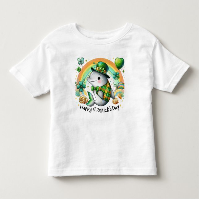 Camiseta Infantil Feliz Rua, Dia de Patrick (Frente)