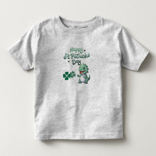 Camiseta Infantil Feliz Rua, Dia de Patrick Dino