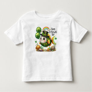 Camiseta Infantil Feliz Rua. Peixe do Dia de Patrick