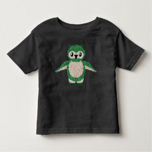 Camiseta Infantil Felpudo Green Owl 2T 3T 4T 5T Meninas