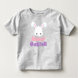 Camiseta Infantil Felz pascoa, coelho bonito, coelho branco, coelho