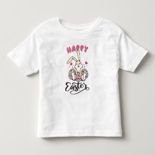 Camiseta Infantil Felz pascoa do lindo Coelhinho da Páscoa