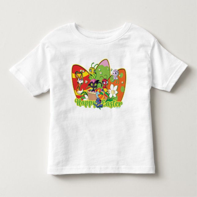 Camiseta Infantil Felz pascoa Kwamis (Frente)