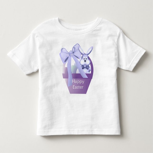 Camiseta Infantil Felz pascoa T-Shirt  de Bunny Basket Boys (Frente)