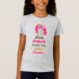 Camiseta Infantil Feminina em Jersey Fina