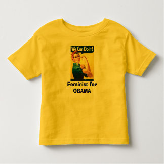 Camiseta Infantil Feminista para OBAMA