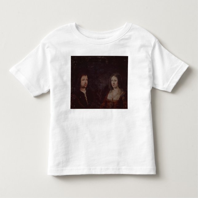 Camiseta Infantil Ferdinand II de Aragon e de Isabella mim do (Frente)
