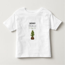 Camiseta Infantil Feriado de Árvore de Natal Russo Moderno