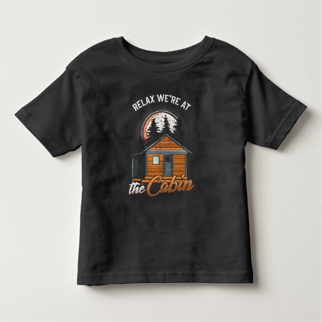 Camiseta Infantil Feriado Florestal de Férias de Cabina ao Ar Exteri (Frente)